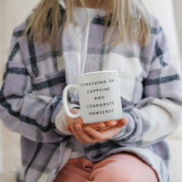 Funny Office Mug With Sarcastic Work Quotes Gifts  Tweekleurige Koffiemok