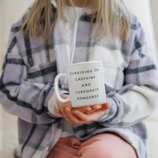 Funny Office Mug With Sarcastic Work Quotes Gifts  Tweekleurige Koffiemok