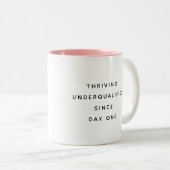 Funny Office Mug With Sarcastic Work Quotes Gifts Tweekleurige Koffiemok (Voorkant rechts)