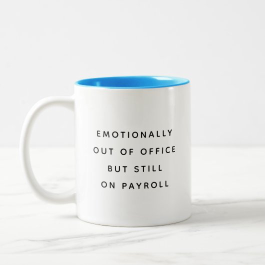 Funny Office Mug With Sarcastic Work Quotes Gifts Tweekleurige Koffiemok (Links)