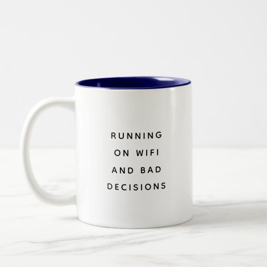 Funny Office Mug With Sarcastic Work Quotes Gifts Tweekleurige Koffiemok (Links)
