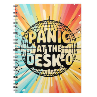 Funny Office Notebook-Panic at the Desk Disco Ball Notitieboek