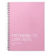 Funny Office Notebook, Pretending to Work Notes  Notitieboek (Voorkant)
