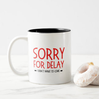 funny office quote, great gift for coworkers, boss tweekleurige koffiemok