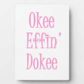 Funny Office Worker Gezegde of Motto Desk Plaque Fotoplaat (voorkant)