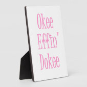 Funny Office Worker Gezegde of Motto Desk Plaque Fotoplaat (Zijkant)