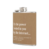 Funny Officers Voorstel trouwt ons Heupfles (Links)