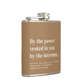 Funny Officers Voorstel trouwt ons Heupfles (Rechts)