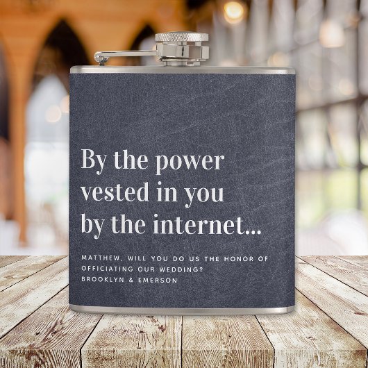 Funny Officers Voorstel trouwt ons Heupfles