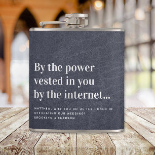 Funny Officers Voorstel trouwt ons Heupfles