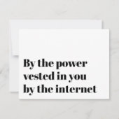 Funny Officers Voorstel trouwt ons uitnodiging (Voorkant)