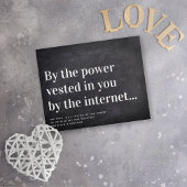 Funny Officers Voorstel trouwt ons uitnodiging