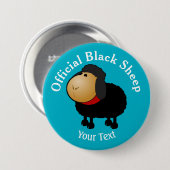 Funny Official Black Sheep Button (Voorkant /achterkant)