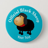 Funny Official Black Sheep Button (Voorkant)