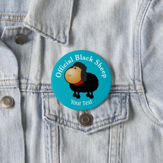 Funny Official Black Sheep Button (In situ)