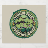 Funny Official Irish Drinking Team Beer Label Bier Etiket (Enkel label)