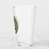 Funny Official Irish Drinking Team St Paddy Glass Glas (Links)