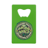 Funny Official Irish Drinking Team Wallet Opener Creditkaart Flessenopener (Voorkant)
