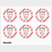 Funny Official North Pole Elf Kerst stickers (Vel)