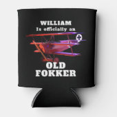 Funny Official Old Fokker Over the Hill Birthday Blikjeskoeler (Voorkant)