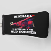 Funny Official Old Fokker Over the Hill Birthday Golfheadcover (Voorkant)
