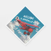 Funny Official Old Fokker Over the Hill Birthday Servet (Hoek)