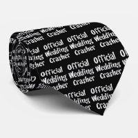 Funny Official Wedding Crasher Black en White