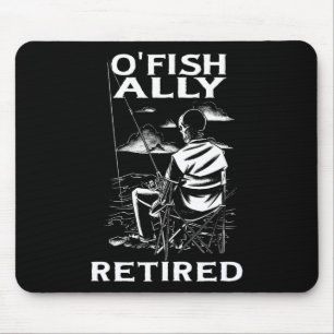 Funny O'fishally Gepensioneerd T-shirt voor Pensio Muismat