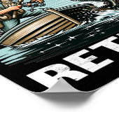 Funny O'fishally Gepensioneerd T-shirt voor Pensio Poster (Hoek)