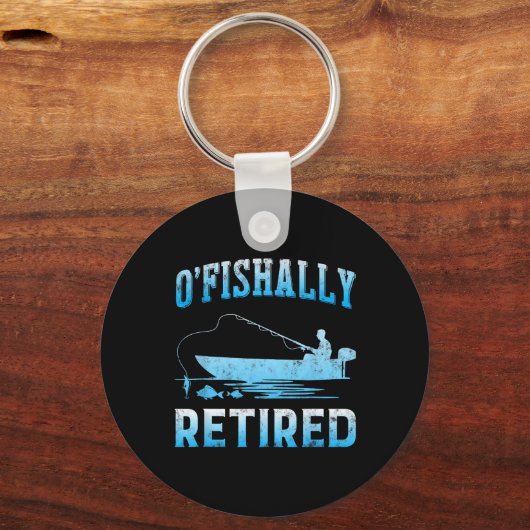 Funny o'Fishally Reberekend Gift for Revermoeted V Sleutelhanger (Voorkant)