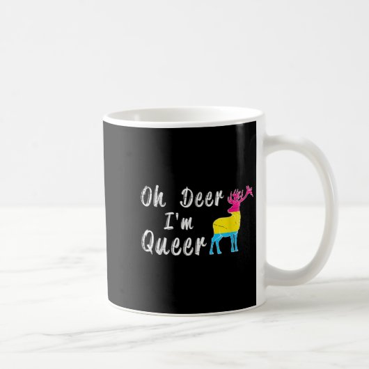 Funny Oh Dear Im Queer Lgbtq Pride Month Gift Panu Koffiemok (Rechts)