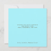 Funny Oh Deer Bring Op De Nieuwjaar Cartoon Feestdagenkaart (Achterkant)