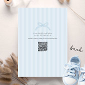 Funny Oh Mmama Llama Cute Blue Baby Boy Shower Kaart