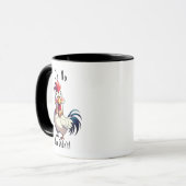   Funny "Oh No You Don't" Meme Mug, Angry Rooster Mok (Voorkant links)