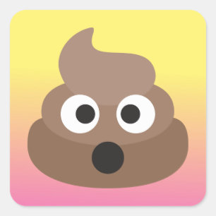 Funny Oh Poop Emoji Stickers