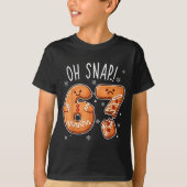 Funny Oh Snap 67 Gingerbread Cookie Christmas Men T-shirt (Voorkant)