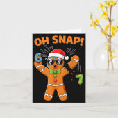 Funny Oh Snap 67 Six Seven Meme Gingerbread Men Wo Kaart (Gele Bloem)
