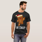 Funny Oh Snap Gingerbread Man Christmas Cookie Xma T-shirt (Voorkant volledig)