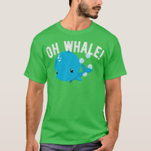 Funny Oh Whale Animal Pun Humor Illustratie Novel T-shirt