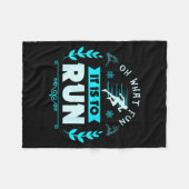 Funny Oh What Fun It Is To Run Cross Country Chris Fleece Deken (Voorkant (Horizontaal))