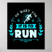Funny Oh What Fun It Is To Run Cross Country Chris Poster (Voorkant)