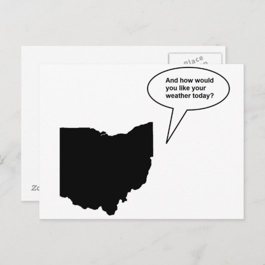 Funny Ohio Briefkaart (Voorkant / Achterkant)