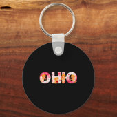 Funny Ohio Cud Midwestern Party O-h-i-o In Valenti Sleutelhanger (Voorkant)