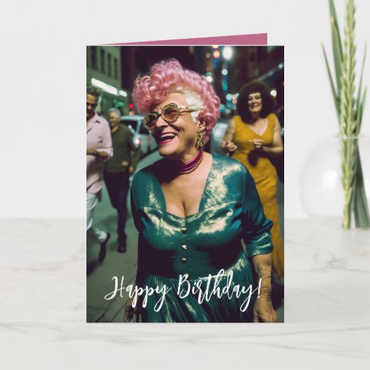 Funny Old Age Birthday Kaart (Voorkant)