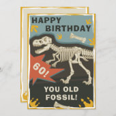 Funny Old Age Dinosaur Verjaardag Kaart (Voorkant / Achterkant)