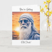 Funny Old Age Humor Verjaardag Kaart (Gele Bloem)
