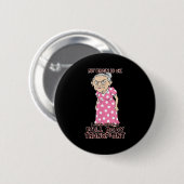 Funny Old Age Lady Needs New Body Transplant Sarca Ronde Button 5,7 Cm (Voorkant /achterkant)