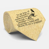 Funny Old Age Twitter Bird Pigeon Stropdas (Opgerold)