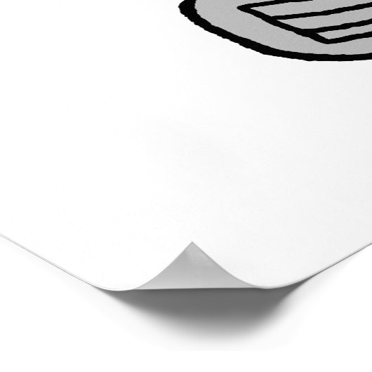 Funny Old Buzzard die Golf in ruste speelt Cartoon Poster (Hoek)