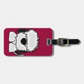 Funny Old English Sheepdog Cartoon Bagagelabel (Voorkant horizontaal)